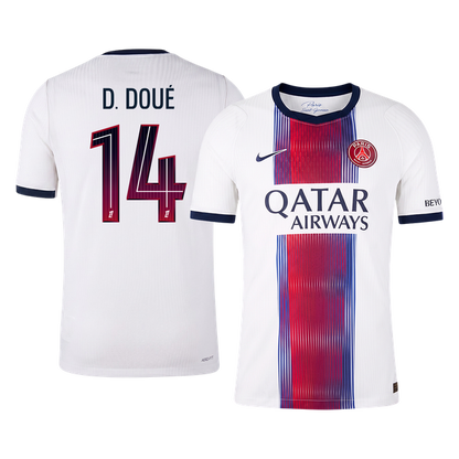 D. DOUÉ #14 PSG Extérieur Maillot 2026/27 Blanc Joueur
