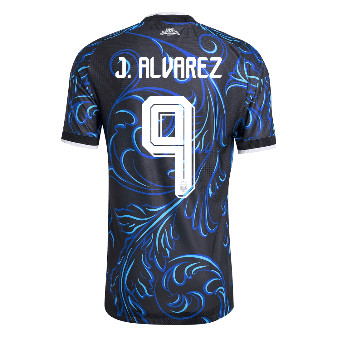 J. ALVAREZ #9 Argentine Maillot Extérieur - Coupe du Monde 2026 Noir Joueur