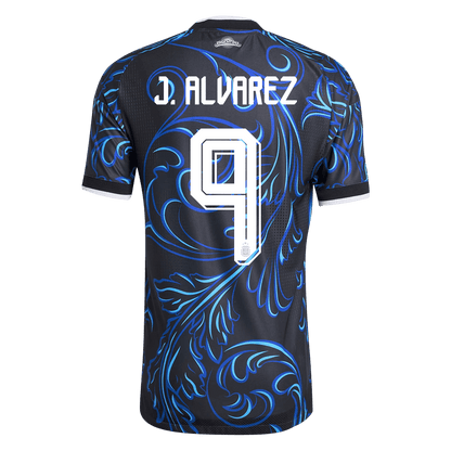 J. ALVAREZ #9 Argentine Maillot Extérieur - Coupe du Monde 2026 Noir Joueur