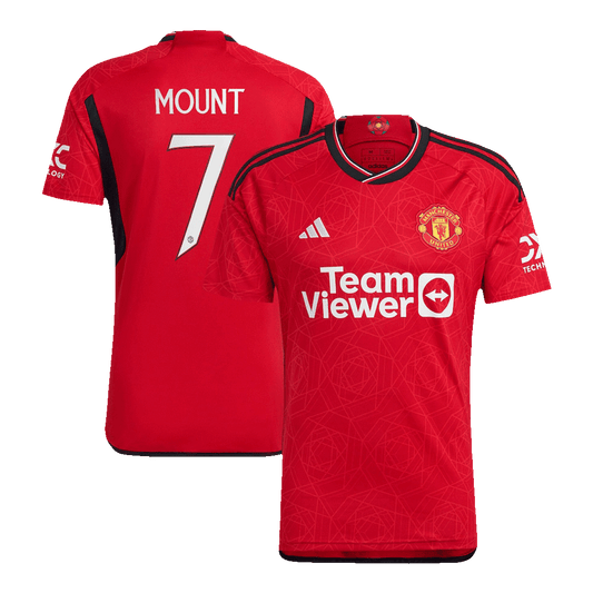 MOUNT #7 Manchester United Domicile Maillot 2023/24 Rouge - UCL