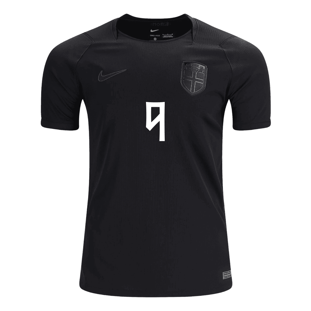 BRAUT HAALAND #9 Norway Away Jersey - World Cup 2026 Black