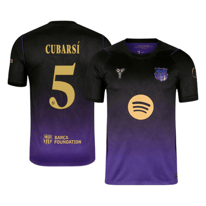 CUBARSÍ #5 Barcelona Extérieur Maillot 2026/27 Black/Purple - UCL