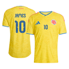 JAMES #10 Colombie Domicile Maillot - Coupe du Monde 2026 Jaune Joueur