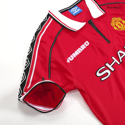 Maillot rétro domicile Manchester United 98/00 rouge