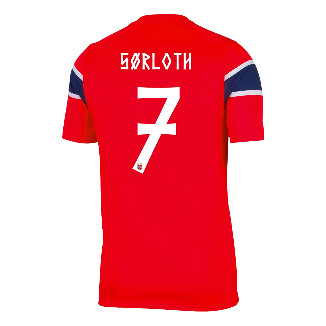 SØRLOTH #7 Norway Home Shirt - 2026 World Cup Red