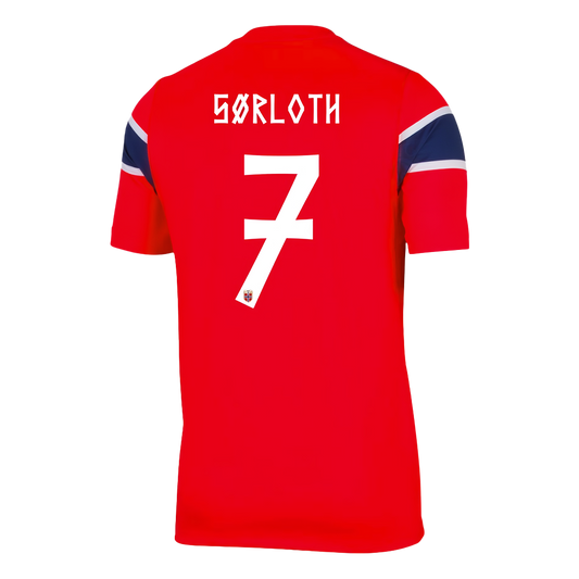 SØRLOTH #7 Norvège Domicile Maillot - Coupe du Monde 2026 Rouge