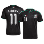 S.GIMENEZ #11 Mexique Third Maillot - Coupe du Monde 2026 Noir