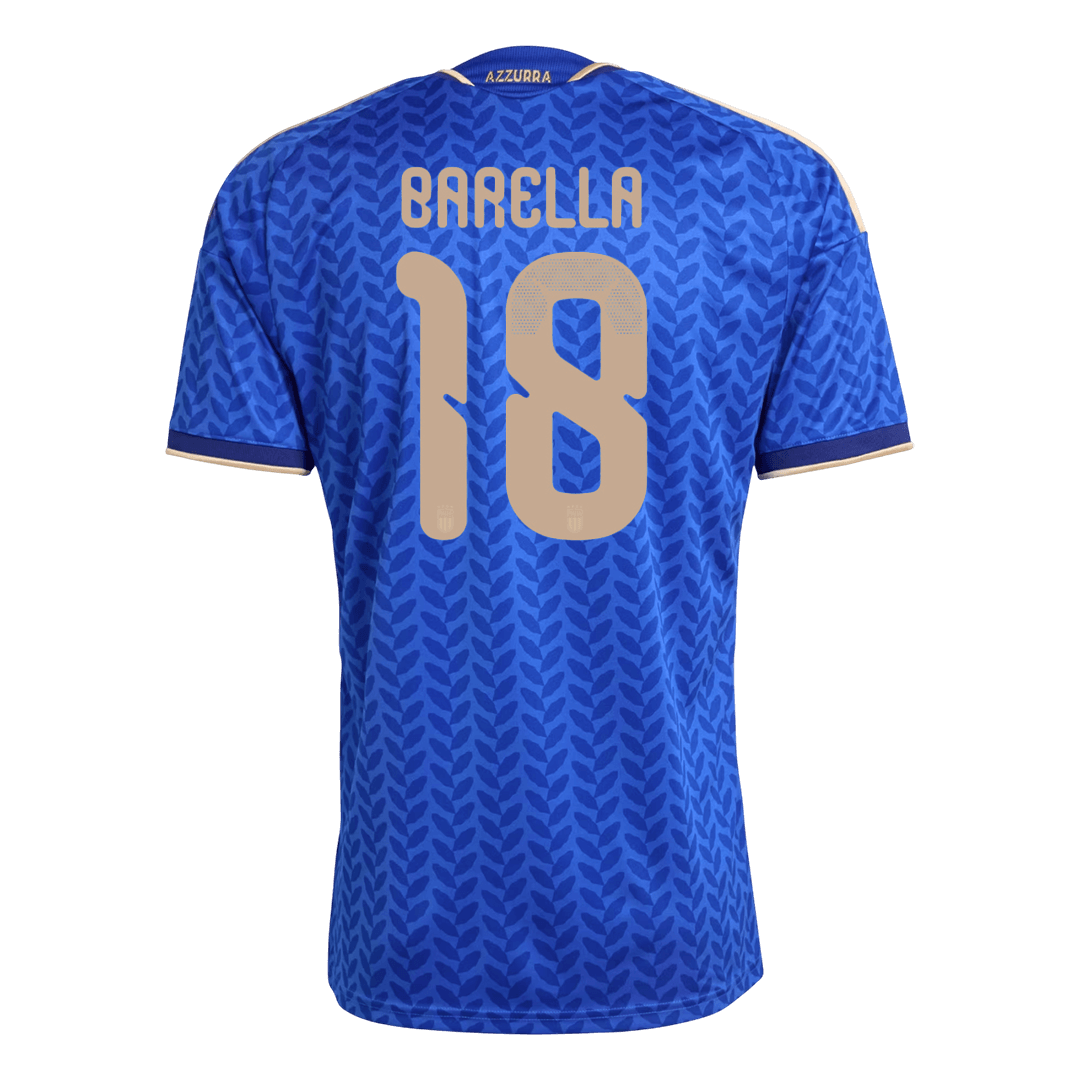 Barella #18 Italy Home Shirt - 2026 World Cup Blue - Super