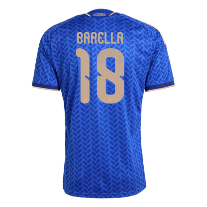 Barella #18 Italy Home Shirt - 2026 World Cup Blue - Super