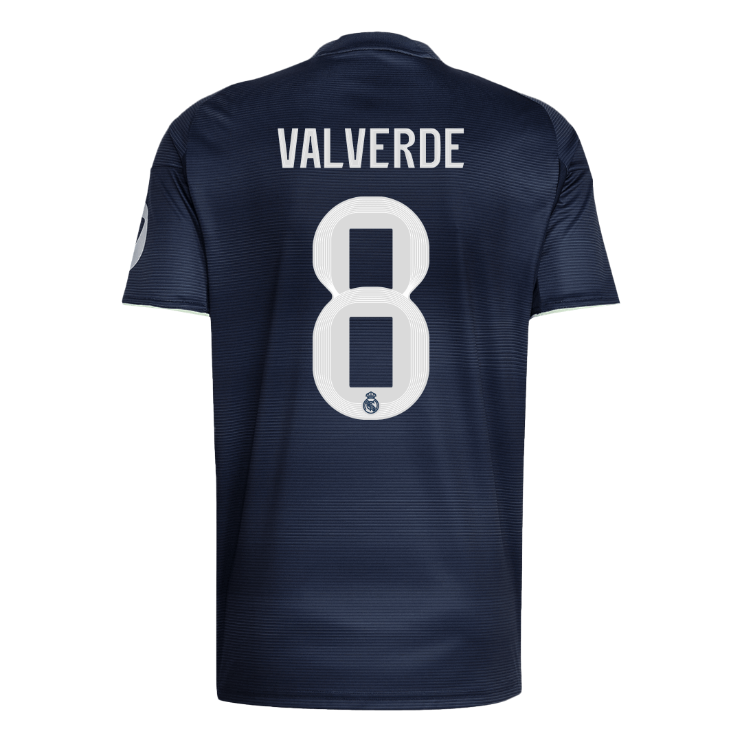 VALVERDE #8 Real Madrid Extérieur Maillot 2025/26 Bleu marine - Super
