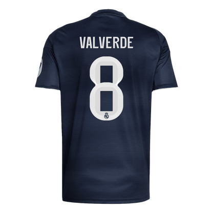 VALVERDE #8 Real Madrid Extérieur Maillot 2025/26 Bleu marine - Super