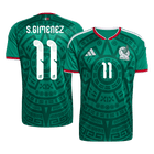 S.GIMENEZ #11 Mexico Home Shirt - 2026 World Cup Green - Superb