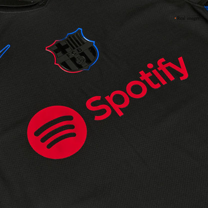 RAPHINHA #11 Barcelone Maillot Extérieur 2024/25 Noir - UCL