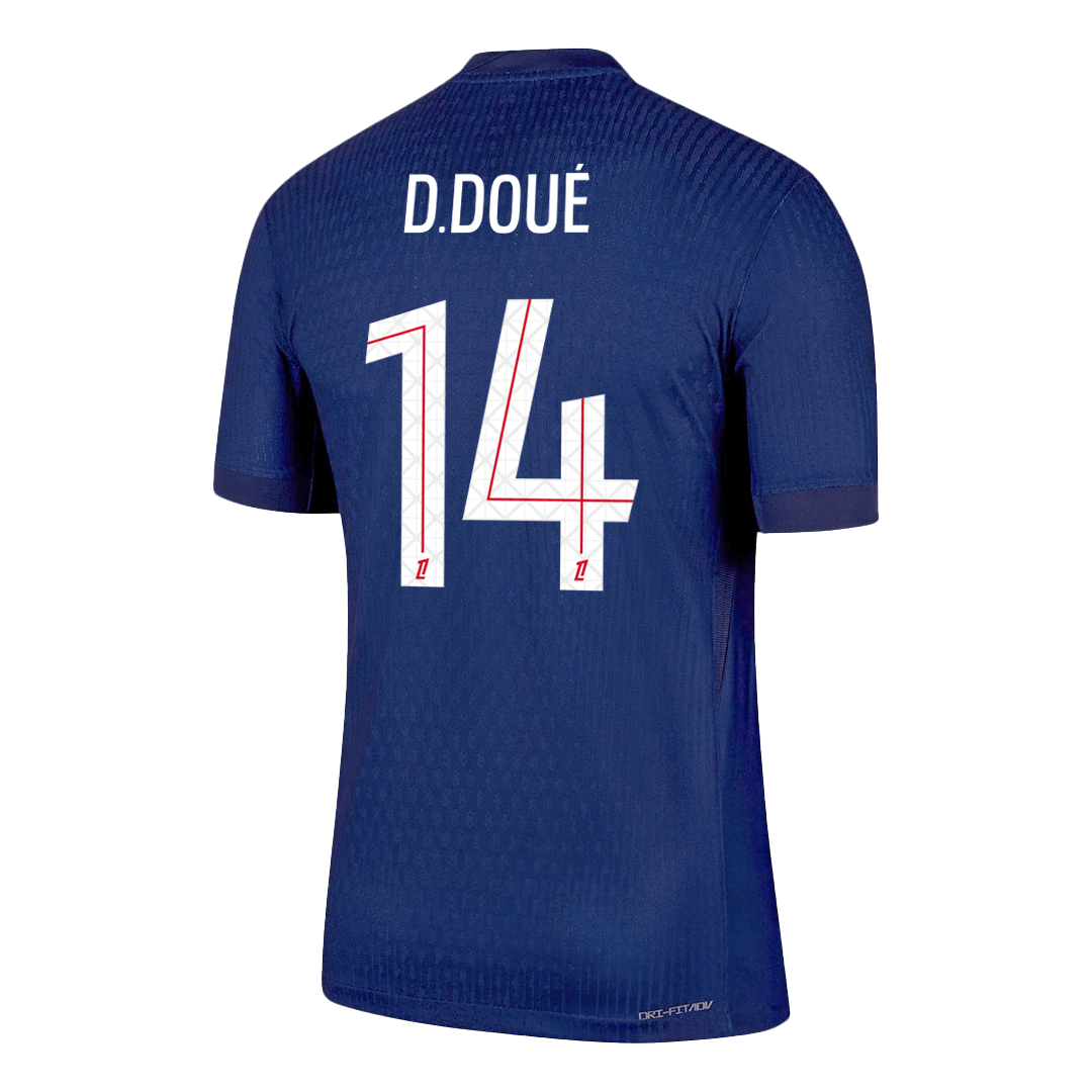 D.DOUÉ #14 PSG Domicile Maillot 2025/26 Bleu marine Joueur