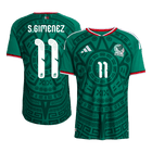 S.GIMENEZ #11 Mexico Home Jersey - 2026 World Cup Green Player