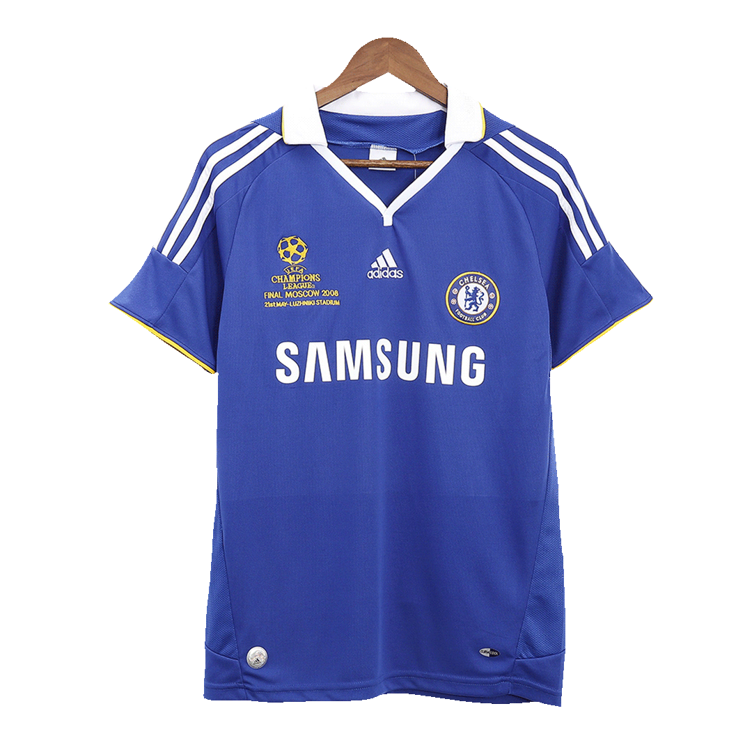 Maillot Rétro Chelsea Domicile 2008 Bleu - UCL