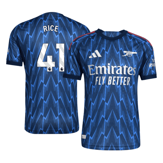RICE #41 Maillot Arsenal Extérieur 2025/26 Bleu Joueur