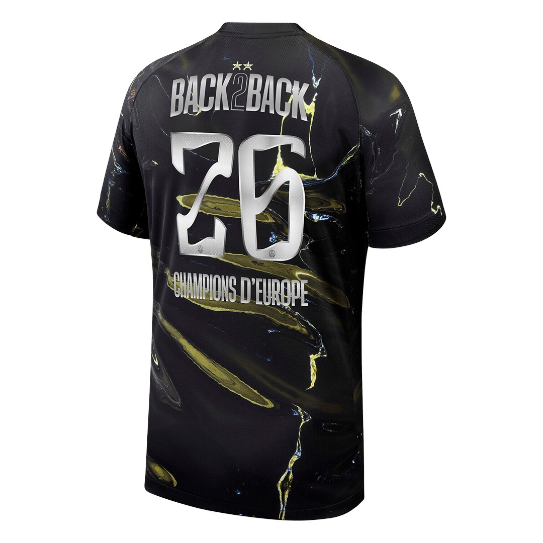Champions of Europe #26 PSG Maillot 2025/26 Noir - CHAMPIONS OF EUROPE
