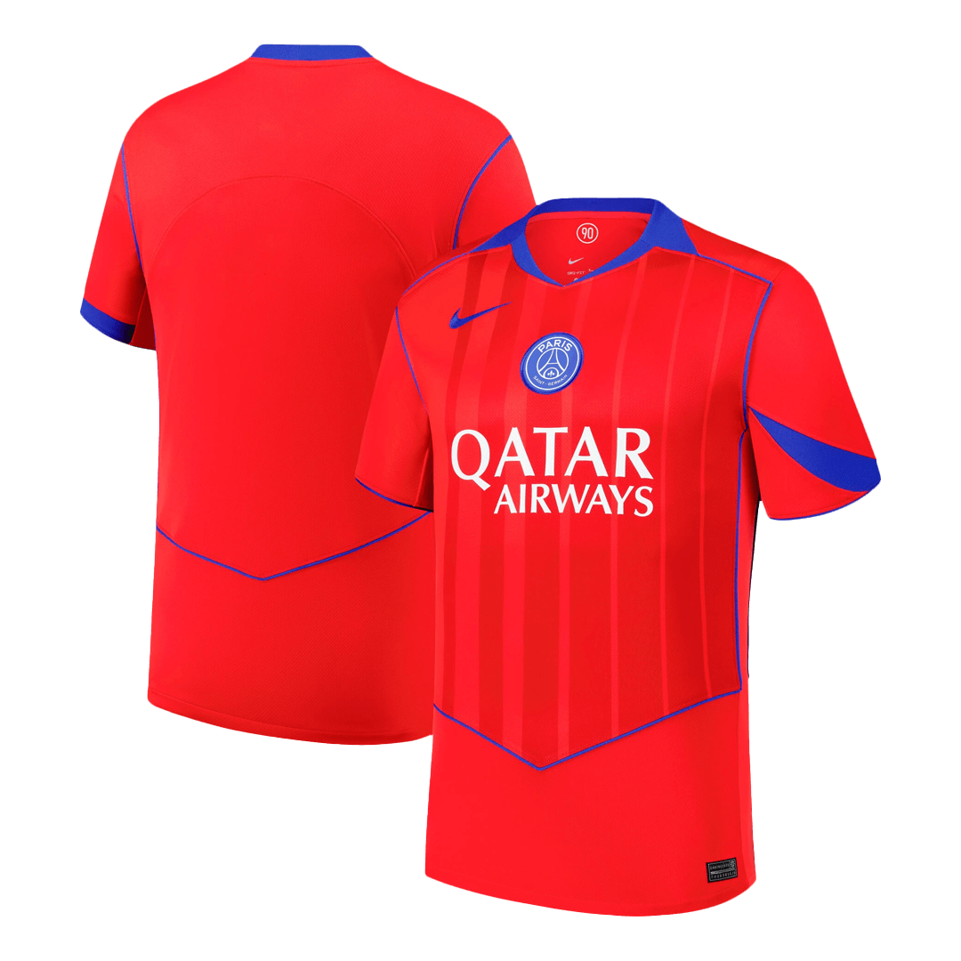 PSG Third Maillot Kit 2025/26 Rouge