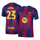 KOUNDE #23 Barcelone Domicile Maillot 2025/26 Rouge&Bleu Joueur - UCL