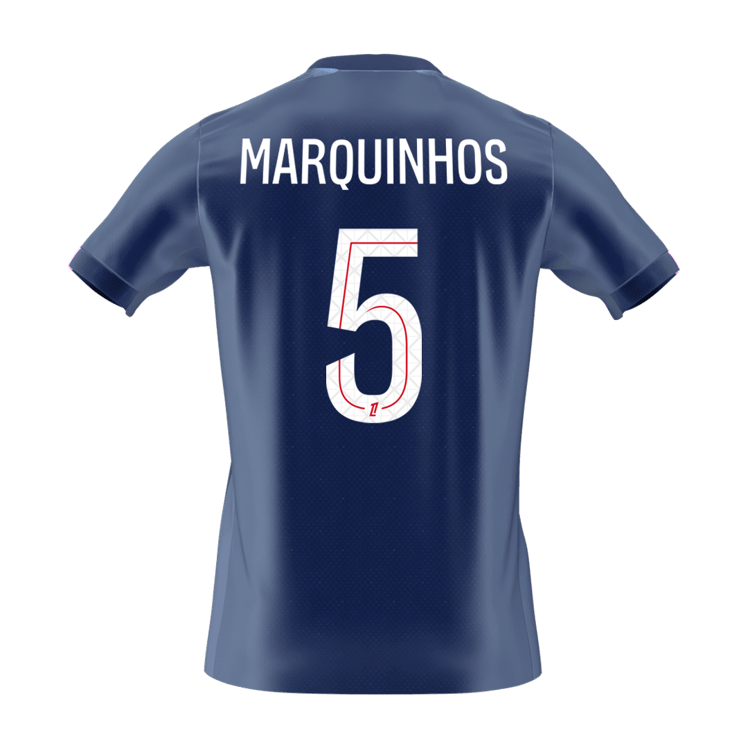 MARQUINHOS #5 PSG Domicile Maillot 2025/26 Bleu marine - Super