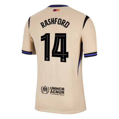 RASHFORD #14 Maillot Extérieur Barcelone 2025/26 Jaune Joueur - UCL