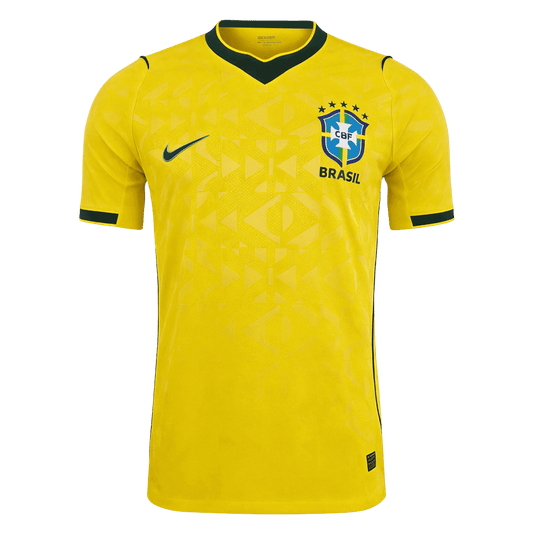 Brésil Domicile Maillot - Coupe du Monde 2026 Jaune Joueur