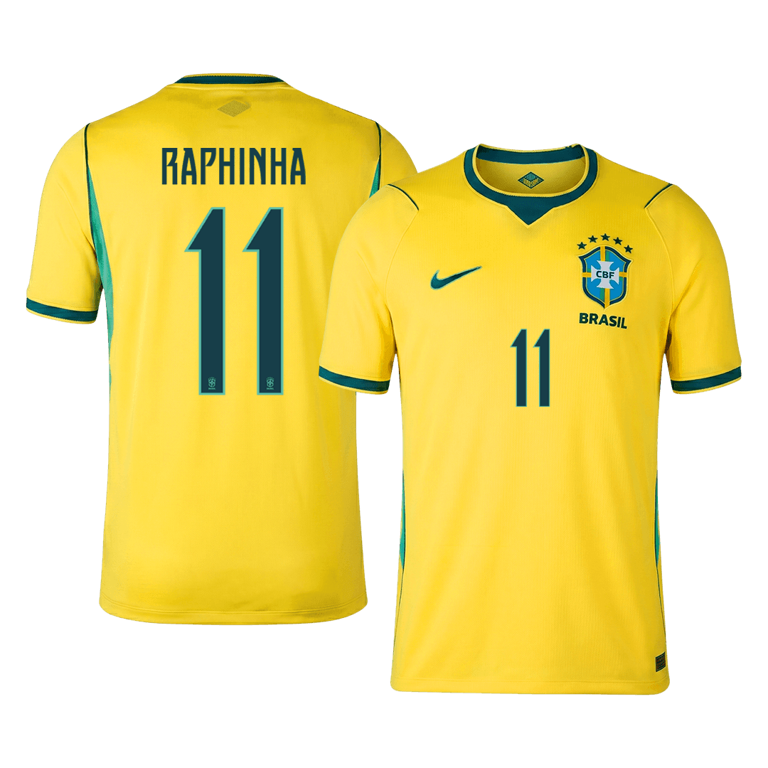RAPHINHA #11 Brazil Home Shirt - World Cup 2026 Yellow - Super