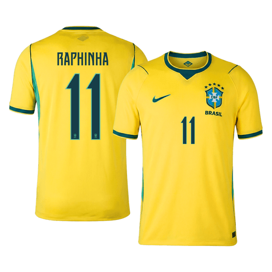 RAPHINHA #11 Brazil Home Shirt - World Cup 2026 Yellow - Super