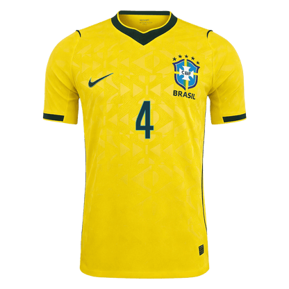 MARQUINHOS #4 Brazil Home Jersey - 2026 World Cup Yellow Player