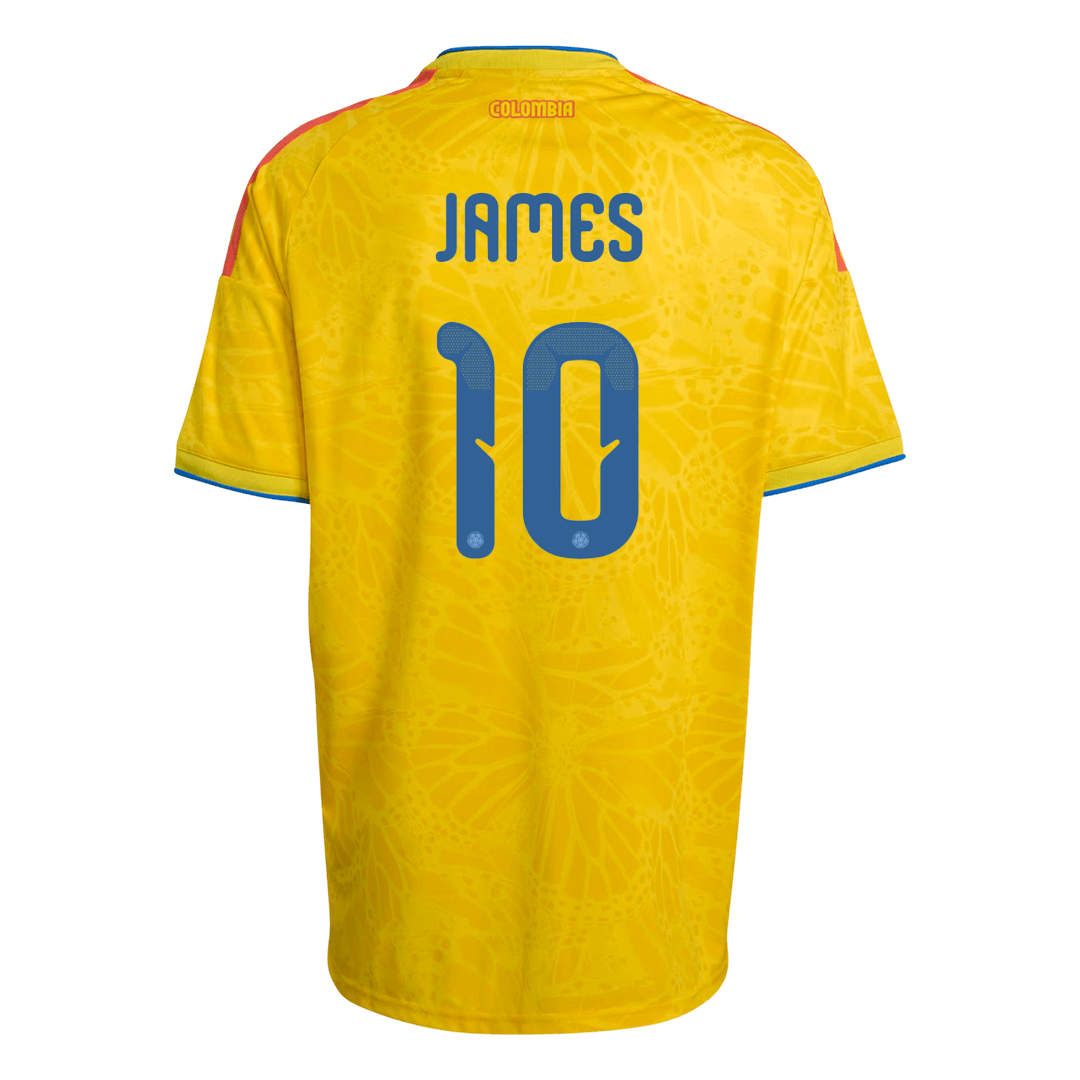 JAMES #10 Colombie Domicile Maillot - Coupe du Monde 2026 Jaune