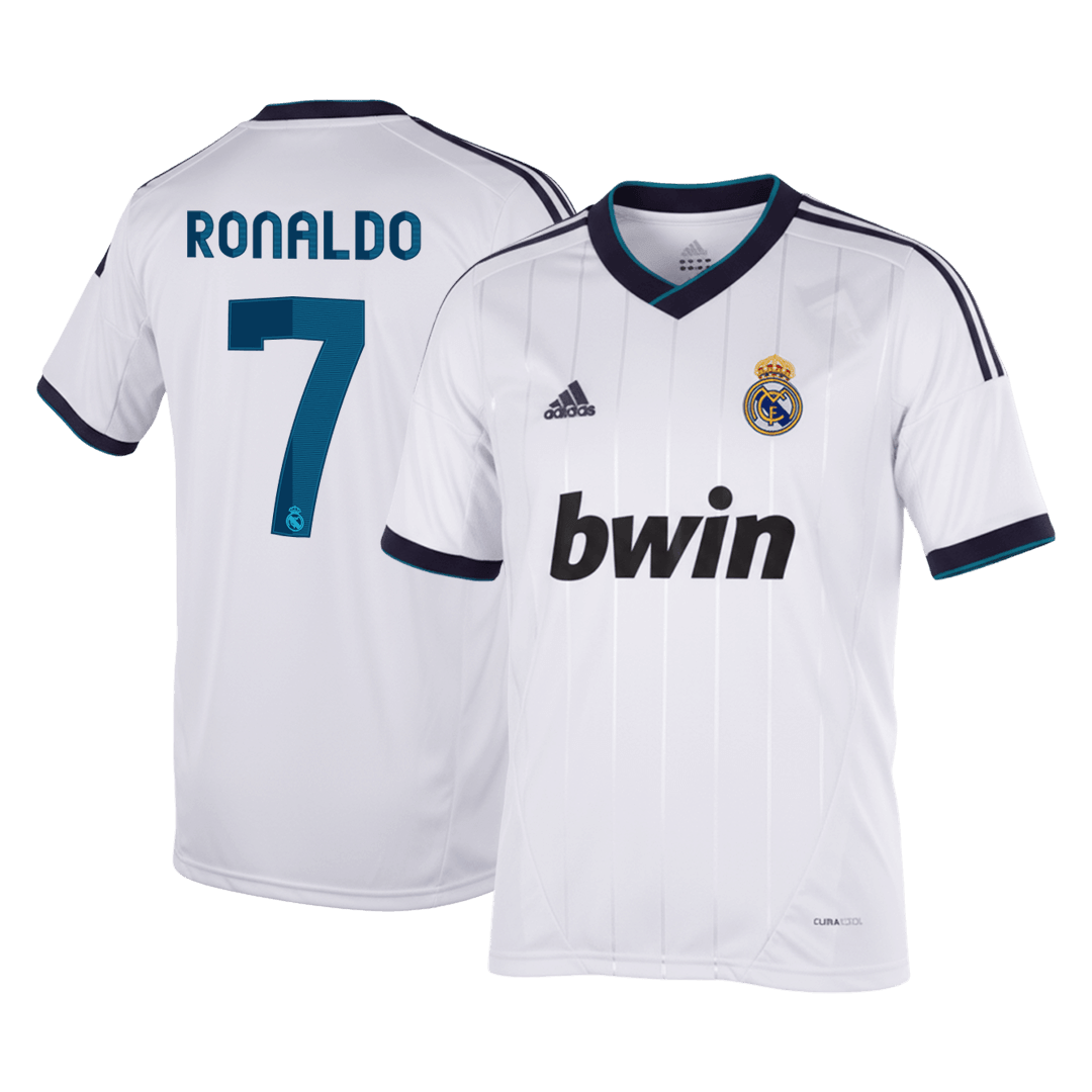 Maillot Rétro RONALDO #7 Real Madrid Domicile 2012/13 Blanc