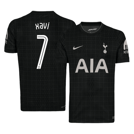 XAVI #7 Tottenham Hotspur Maillot Extérieur 2025/26 Noir - UCL
