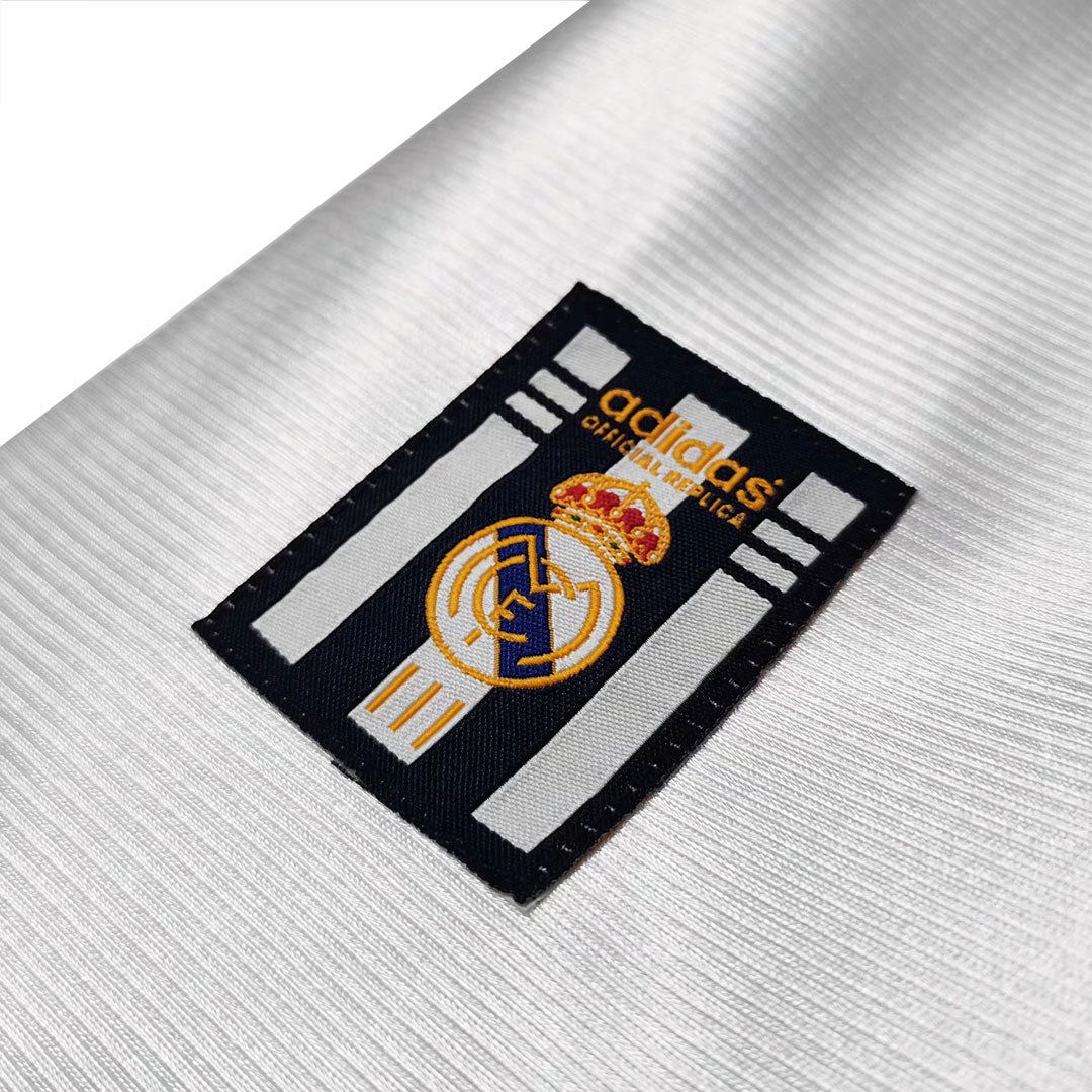 Maillot Domicile Rétro Real Madrid 1999/00 Blanc
