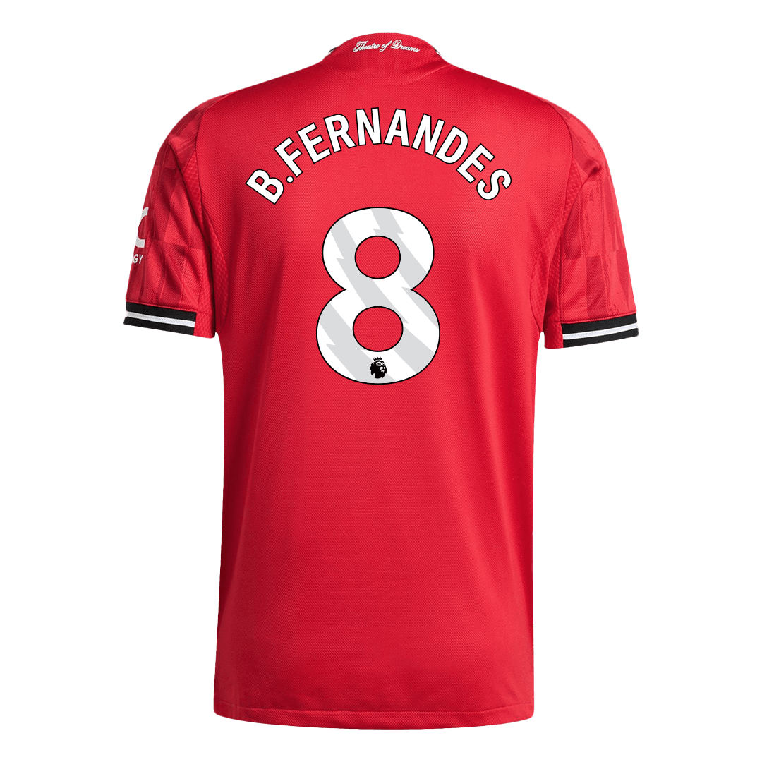 B.FERNANDES #8 Manchester United Domicile Maillot 2025/26 Rouge Joueur