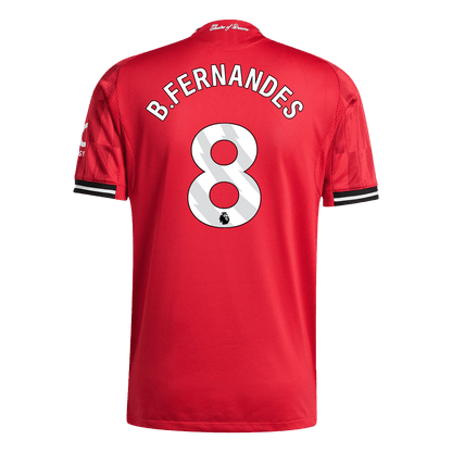 B.FERNANDES #8 Manchester United Domicile Maillot 2025/26 Rouge Joueur