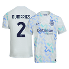 DUMFRIES #2 Inter Milan Maillot Extérieur 2025/26 Bleu Joueur