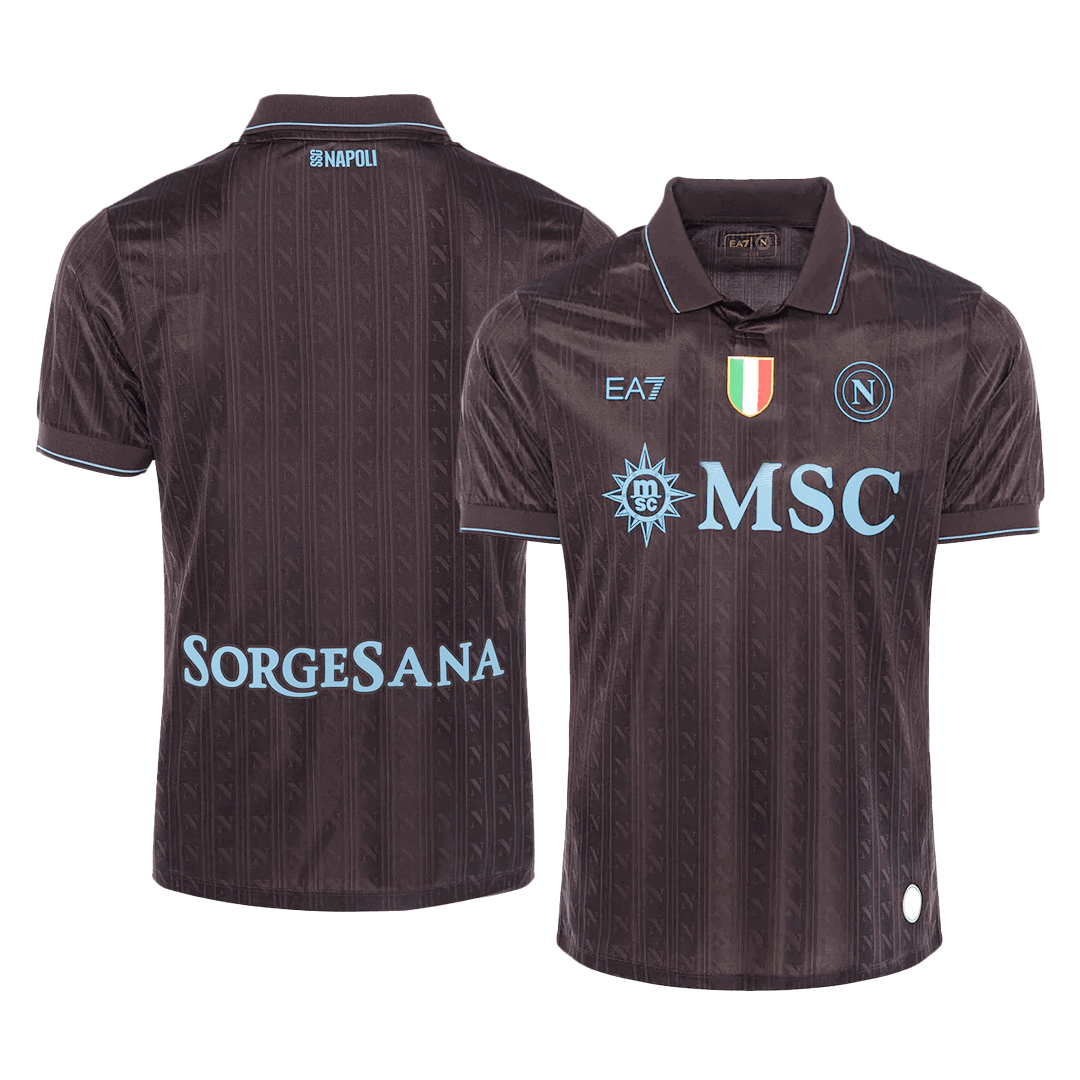 Napoli Third Maillot 2025/26 Noir Joueur