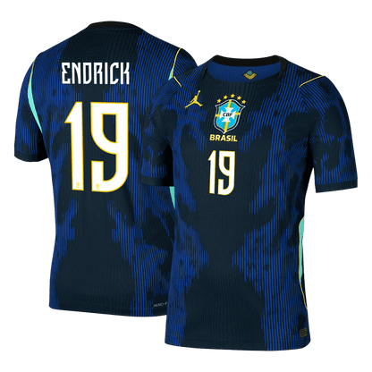 ENDRICK #19 Brazil Away Shirt - 2026 World Cup Navy Player