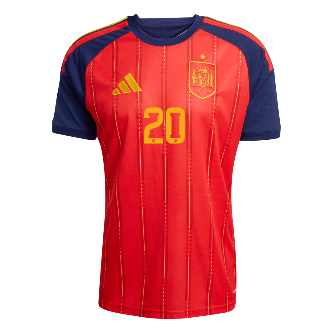 PEDRI #20 Spain Home Jersey - World Cup 2026 Red - Super