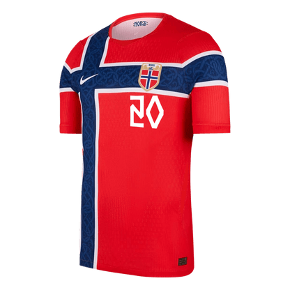 NUSA #20 Norway Home Shirt - 2026 World Cup Red Player