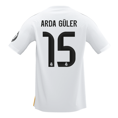 ARDA GÜLER #15 Real Madrid Maillot Domicile 2025/26 Blanc - Super