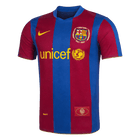 Retro Barcelona Domicile Maillot 2007/08 Blue&Garnet