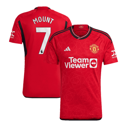 MOUNT #7 Manchester United Domicile Maillot 2023/24 Rouge