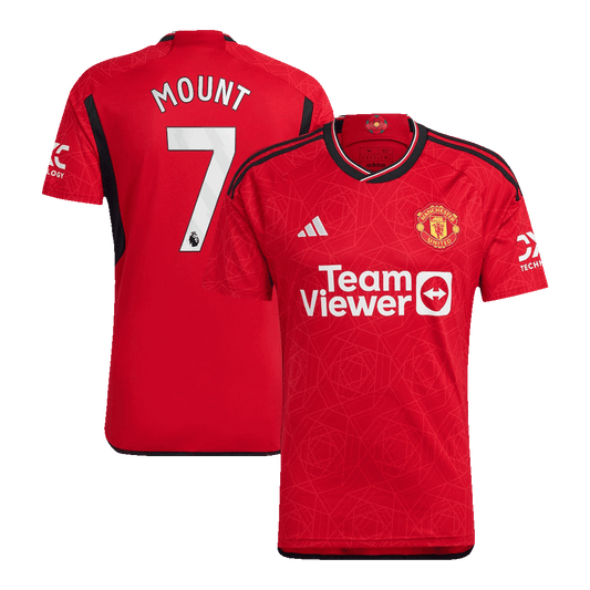 MOUNT #7 Maillot Domicile Manchester United 2023/24 Rouge