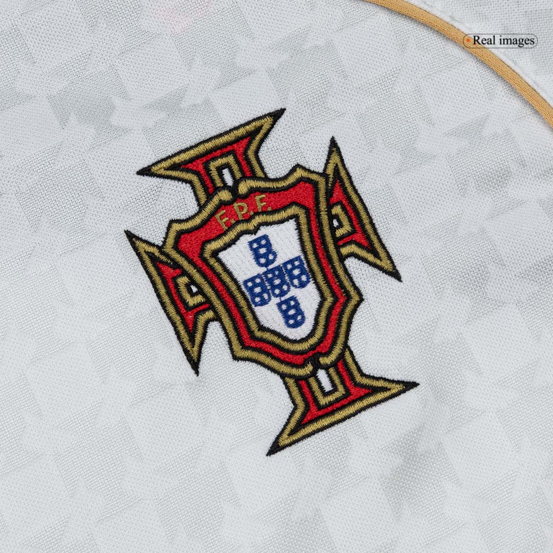 Maillot Rétro Portugal Extérieur 2004 Blanc