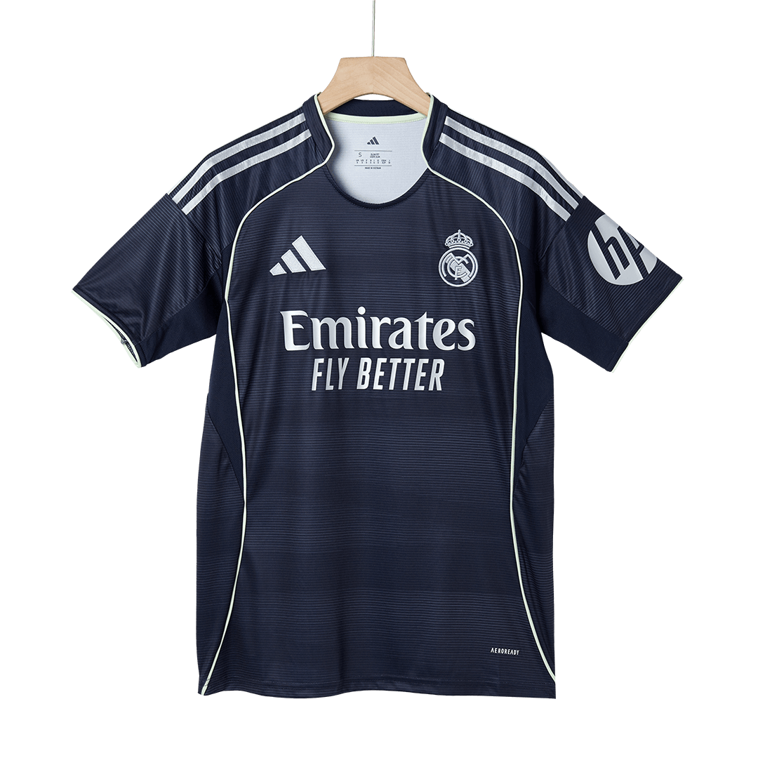 MBAPPÉ #10 Real Madrid Extérieur Maillot 2025/26 Bleu marine - Superbe