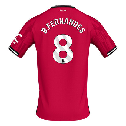 B.FERNANDES #8 Manchester United Domicile Maillot 2025/26 Rouge - Super
