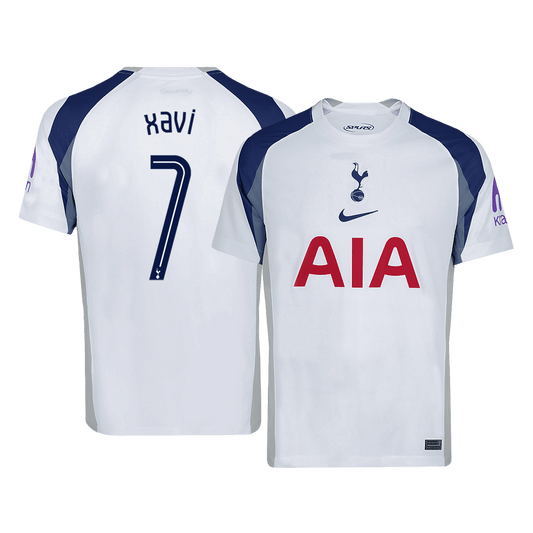 XAVI #7 Maillot Domicile Tottenham Hotspur 2025/26 Blanc - UCL