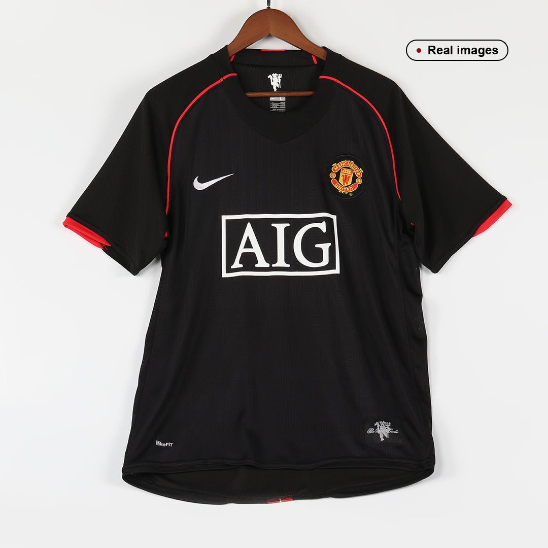Maillot rétro Manchester United extérieur 2007/08 noir